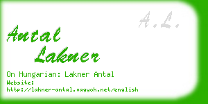 antal lakner business card
